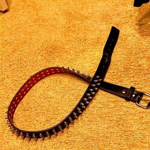 2-row Spiked Belt Size XL Funky Punk London Crust Dbeat